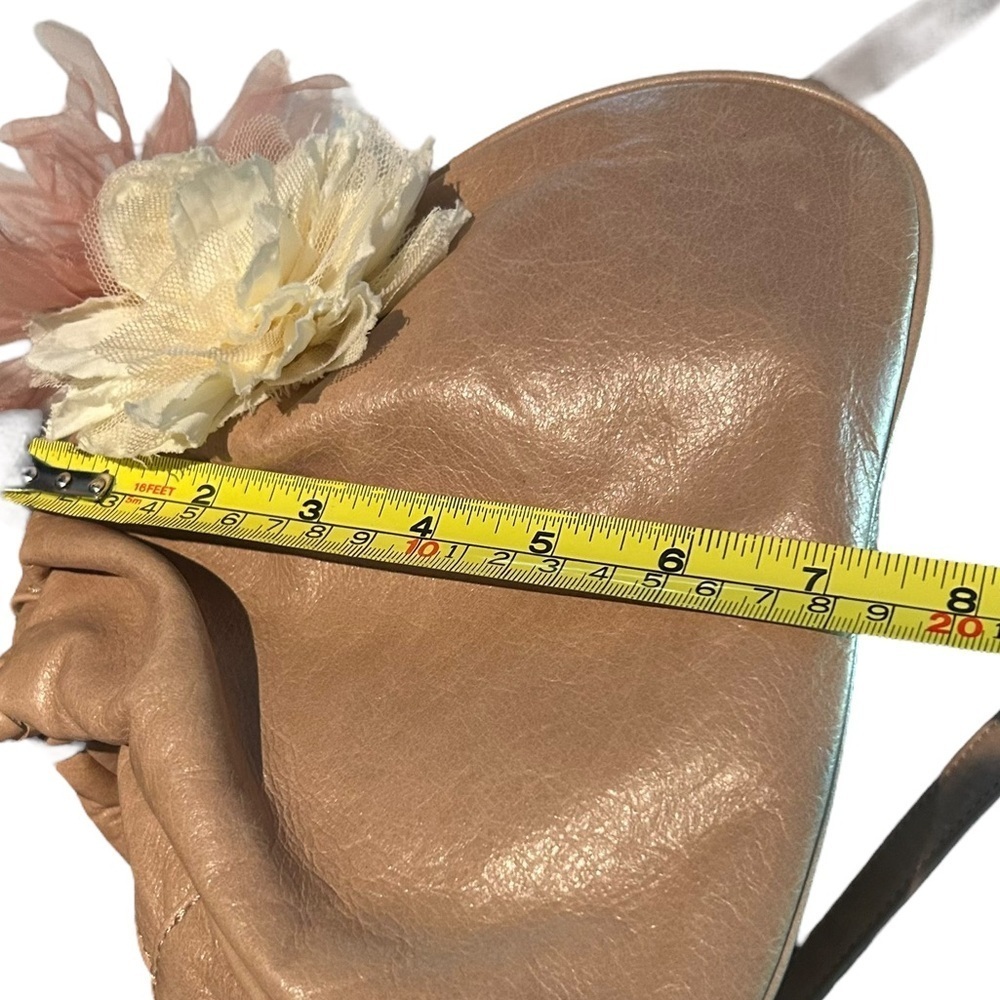 NWT Talbots Genuine Leather Handbag/Crossbody w/Silk Flowers - Picture 16 of 16